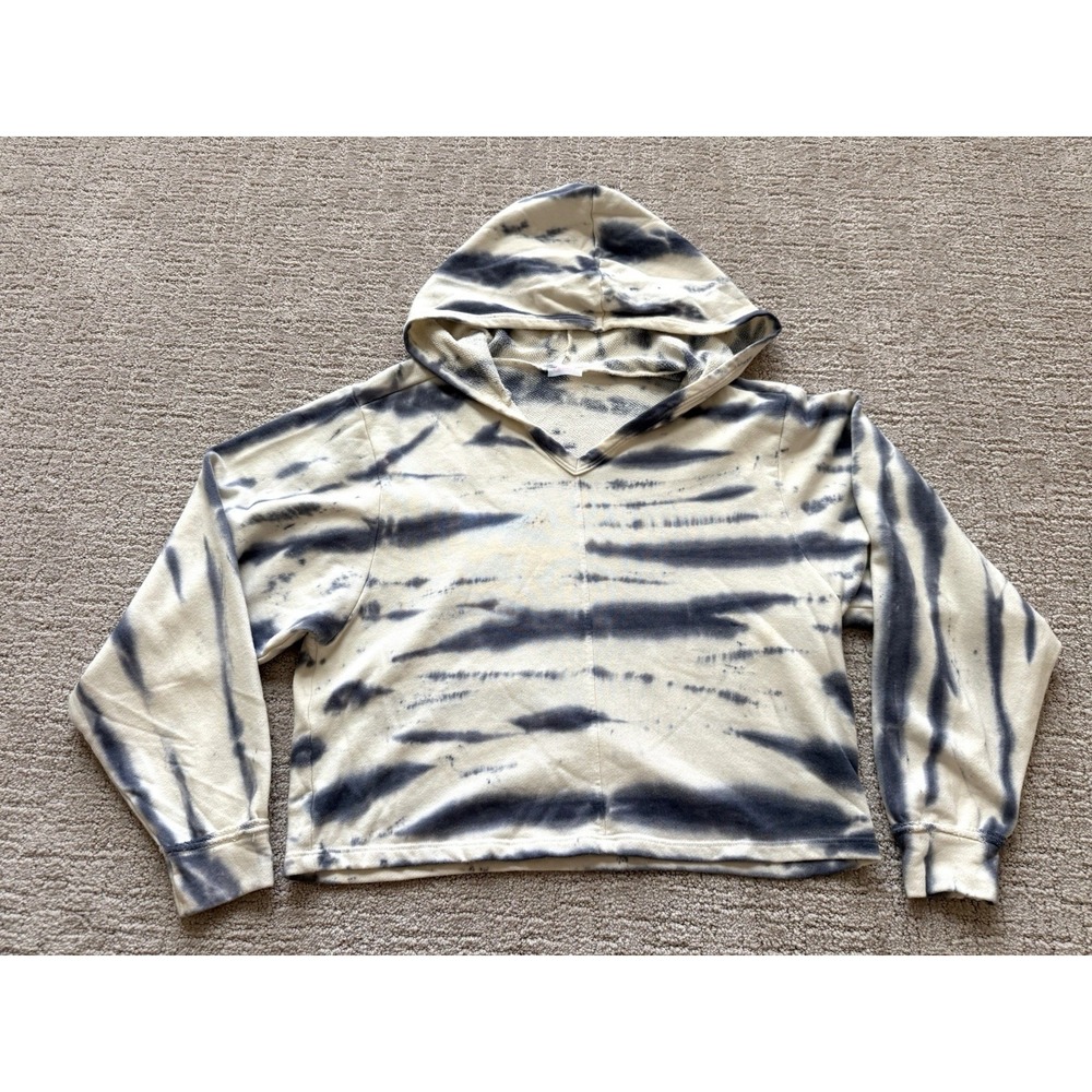 FP Movement Women's Tie Dye Hoodie Crop Sweatshirt Cozy Terry Pullover Size S